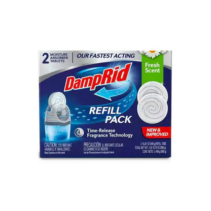 DampRid 360° Fresh Scent Refill Pack - Rapid Moisture Absorber (2-Pack)