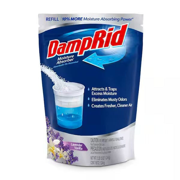 DampRid Economy 44 oz. Refill Bag - Luxury Lavender Vanilla Scent