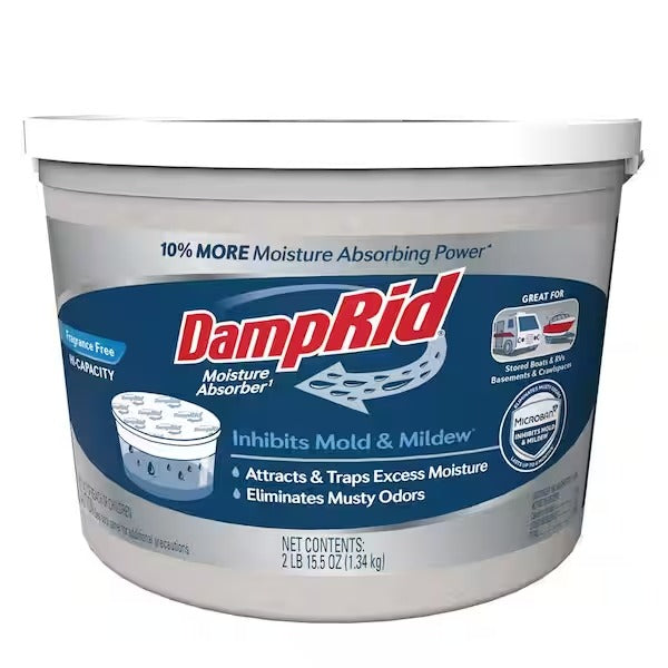DampRid Hi-Capacity Moisture Absorber Bucket (4 lb. 15.5 oz.) – Fragrance Free