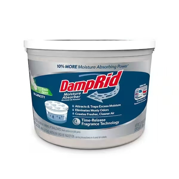 DampRid Hi-Capacity Moisture Absorber Bucket (4 lb. 15.5 oz.) – Fresh Scent