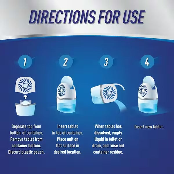 DampRid 360° Drop-In Tab Refills - Fragrance-Free (High-Speed 2-Pack) - 4