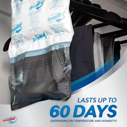 DampRid Hanging Moisture Absorber Bags (3-Pack) – Fresh Scent – 15.4 oz. per Bag - 2