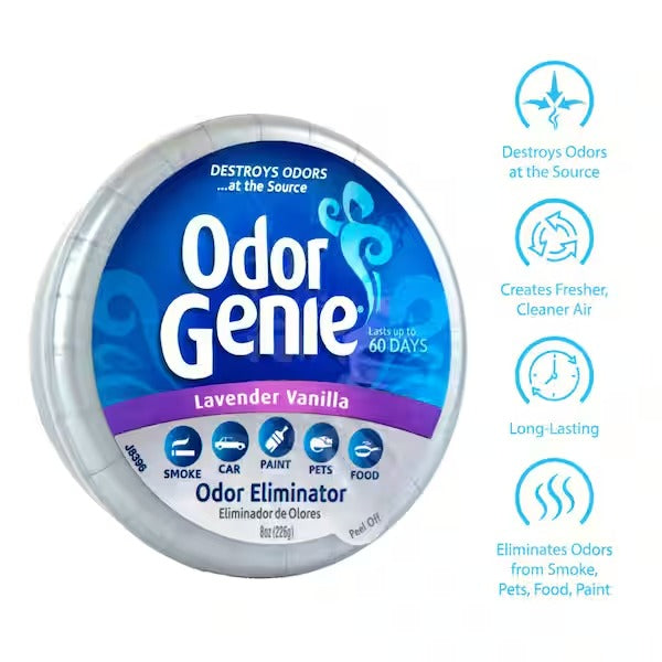 Odor Genie Charcoal- 8 oz Enhanced Odor Neutralizer Lavender Vanilla Fragrance - 2