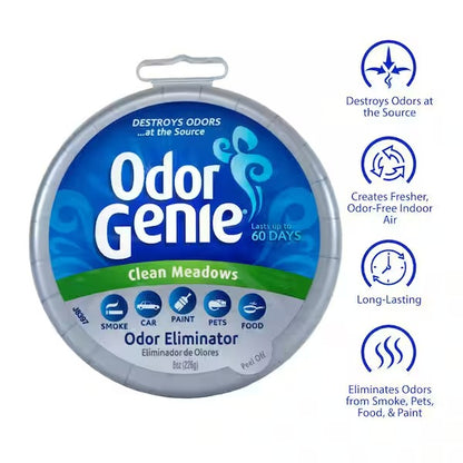 Odor Genie: Charcoal-Enhanced Odor Destroyer - 8 oz. Clean Meadows - 4